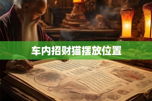 车内招财猫摆放位置