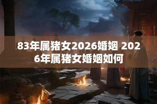83年属猪女2026婚姻 2026年属猪女婚姻如何