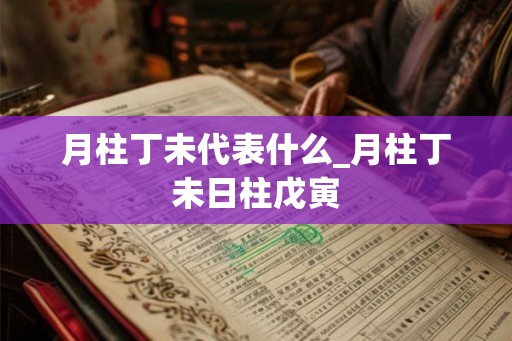 月柱丁未代表什么_月柱丁未日柱戊寅