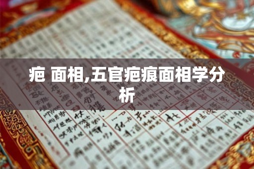 疤 面相,五官疤痕面相学分析
