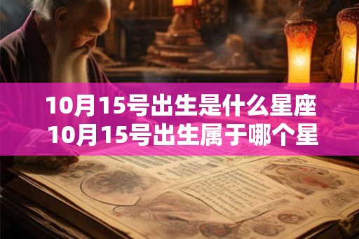10月15号出生是什么星座 10月15号出生属于哪个星座