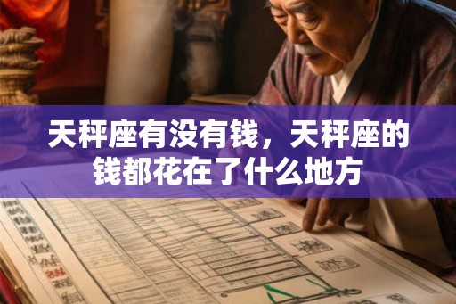 天秤座有没有钱，天秤座的钱都花在了什么地方