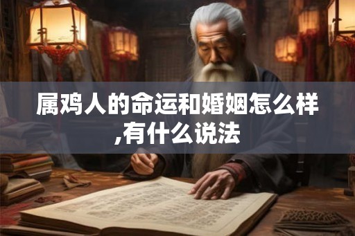属鸡人的命运和婚姻怎么样,有什么说法