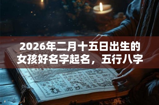 2026年二月十五日出生的女孩好名字起名，五行八字起名大全