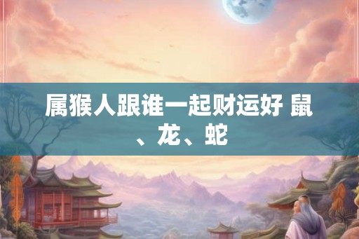属猴人跟谁一起财运好 鼠、龙、蛇