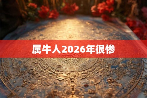属牛人2026年很惨 属牛人2026年很惨