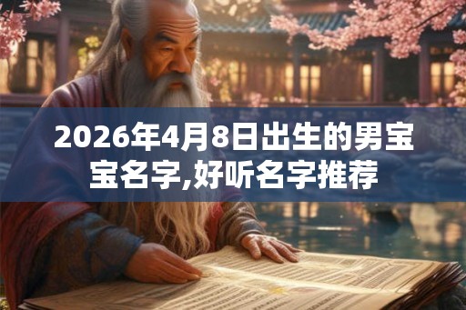 2026年4月8日出生的男宝宝名字,好听名字推荐