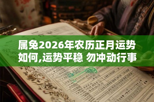 属兔2026年农历正月运势如何,运势平稳 勿冲动行事