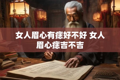 女人眉心有痣好不好 女人眉心痣吉不吉
