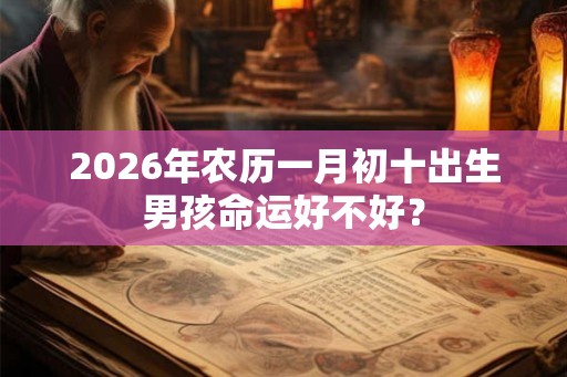 2026年农历一月初十出生男孩命运好不好? 2026年农历一月初十出生男孩命运好不好?