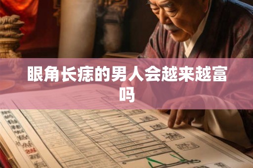 眼角长痣的男人会越来越富吗