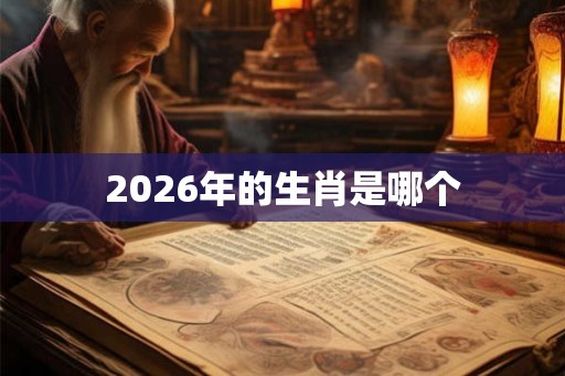 2026年的生肖是哪个