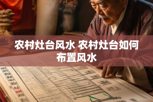 农村灶台风水 农村灶台如何布置风水