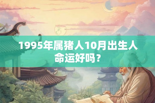 1995年属猪人10月出生人命运好吗？
