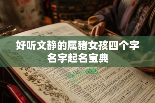 好听文静的属猪女孩四个字名字起名宝典