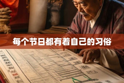 每个节日都有着自己的习俗