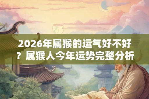 2026年属猴的运气好不好？属猴人今年运势完整分析