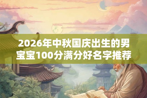 2026年中秋国庆出生的男宝宝100分满分好名字推荐 2026年中秋国庆出生的男宝宝100分满分好名字推荐