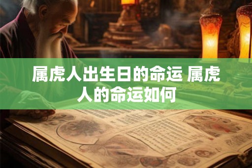 属虎人出生日的命运 属虎人的命运如何