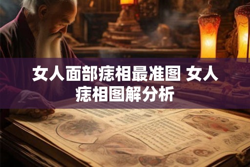 女人面部痣相最准图 女人痣相图解分析