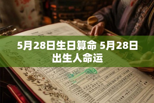 5月28日生日算命 5月28日出生人命运