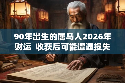 90年出生的属马人2026年财运  收获后可能遭遇损失