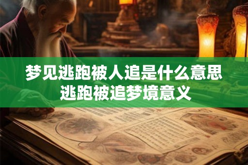 梦见逃跑被人追是什么意思 逃跑被追梦境意义