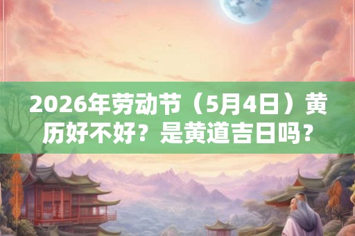 2026年劳动节（5月4日）黄历好不好？是黄道吉日吗？