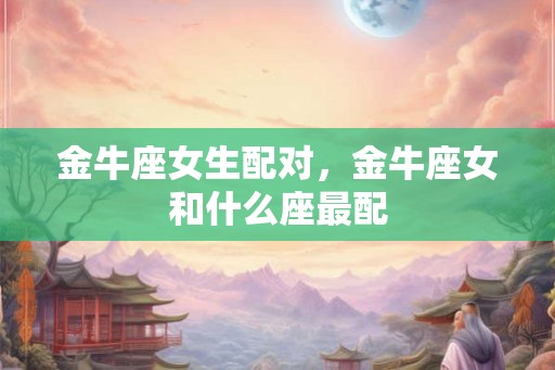 金牛座女生配对，金牛座女和什么座最配