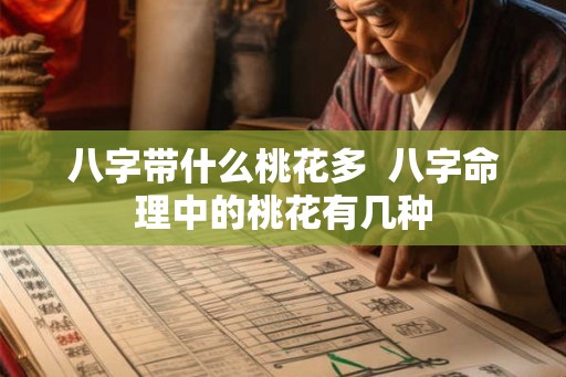 八字带什么桃花多  八字命理中的桃花有几种
