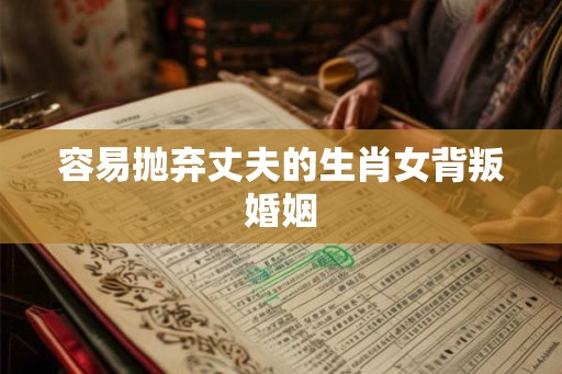 容易抛弃丈夫的生肖女背叛婚姻