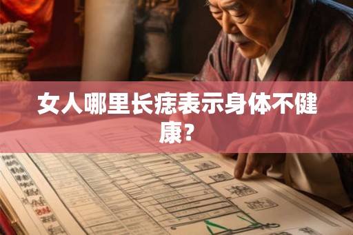 女人哪里长痣表示身体不健康？