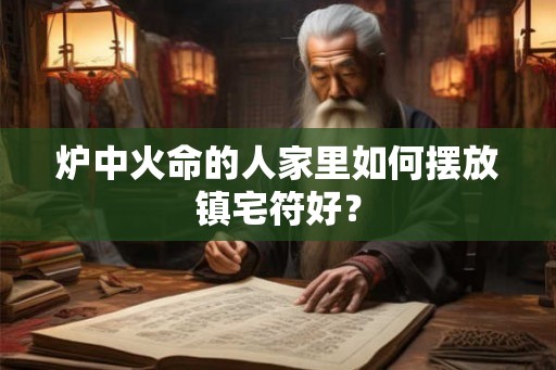 炉中火命的人家里如何摆放镇宅符好？