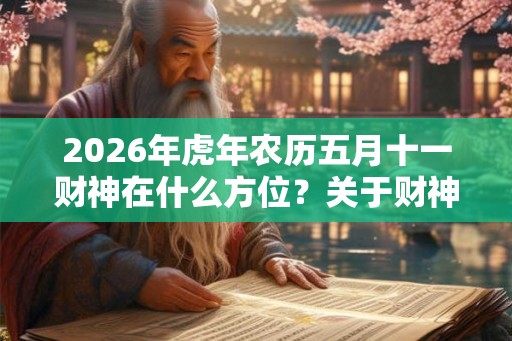 2026年虎年农历五月十一财神在什么方位？关于财神爷的传说有哪些？