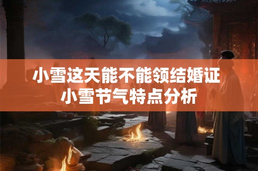 小雪这天能不能领结婚证 小雪节气特点分析