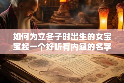 如何为立冬子时出生的女宝宝起一个好听有内涵的名字