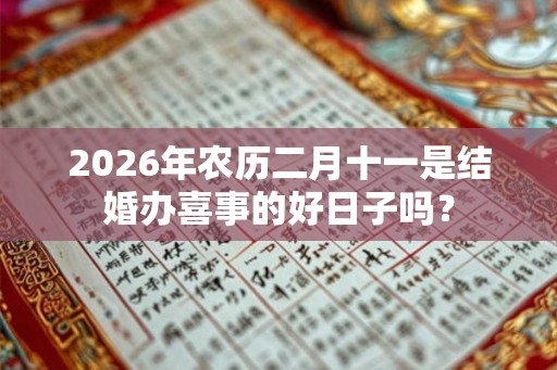 2026年农历二月十一是结婚办喜事的好日子吗? 2026年农历二月十一是结婚办喜事的好日子吗?