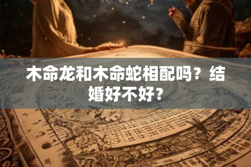 木命龙和木命蛇相配吗？结婚好不好？