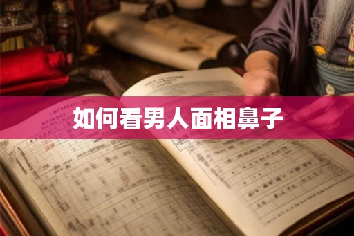 如何看男人面相鼻子