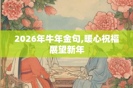 2026年牛年金句,暖心祝福展望新年