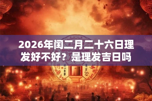2026年闰二月二十六日理发好不好？是理发吉日吗