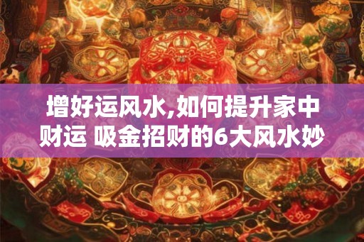 增好运风水,如何提升家中财运 吸金招财的6大风水妙招