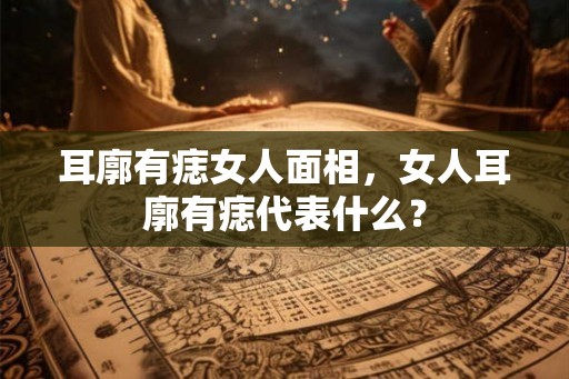 耳廓有痣女人面相，女人耳廓有痣代表什么？