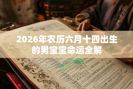 2026年农历六月十四出生的男宝宝命运全解