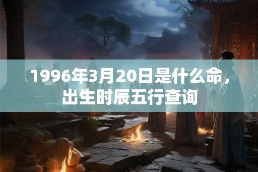 1996年3月20日是什么命，出生时辰五行查询