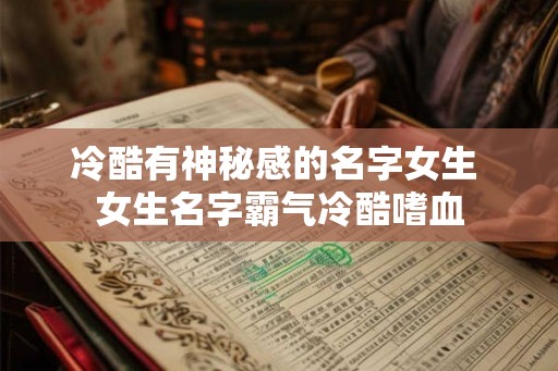 冷酷有神秘感的名字女生 女生名字霸气冷酷嗜血