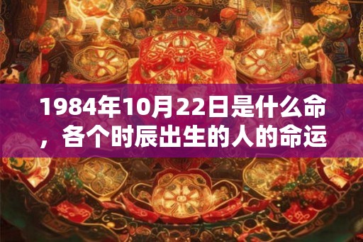 1984年10月22日是什么命,各个时辰出生的人的命运 1984年10月22日是什么命,各个时辰出生的人的命运