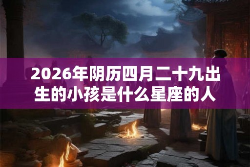 2026年阴历四月二十九出生的小孩是什么星座的人