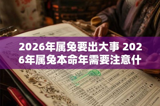 2026年属兔要出大事 2026年属兔本命年需要注意什么 2026年属兔要出大事 2026年属兔本命年需要注意什么