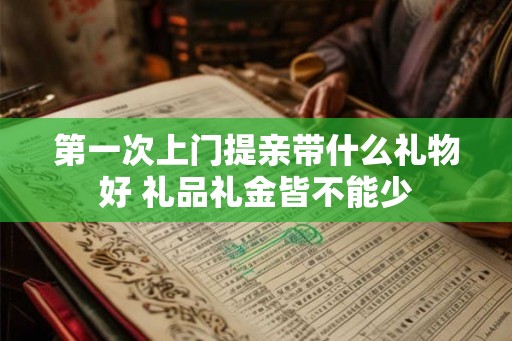 第一次上门提亲带什么礼物好 礼品礼金皆不能少